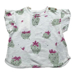 Play Up T-Shirt Girocollo Tinta Unita con Stampe per Neonata PA022AQ11052 PANNA PLAY UP 