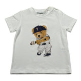 Per Te T-Shirt Girocollo Tinta Unita con Stampa per Neonato 34186 BIANCO PER TE 