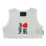 John Richmond Top Tinta Unita con Stampa per Bambina RGP25088TO BIANCO JOHN RICHMOND 