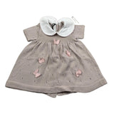 Baby Lord Abito Mezza Manica tinta unita Beige per Neonata TGN BEIGE BABY LORD 