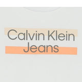 Calvin Klein Completo 2 Pezzi T-Shirt-Bermuda Tinta Unita con Stampa per Neonato IN0IN00072 BIANCO CALVIN KLEIN 