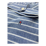 Tommy Hilfiger Abito Tinta Unita con Fantasia A Righe Mezza Manica per Bambina KG0KG08579 AZZURRO TOMMY HILFIGER 