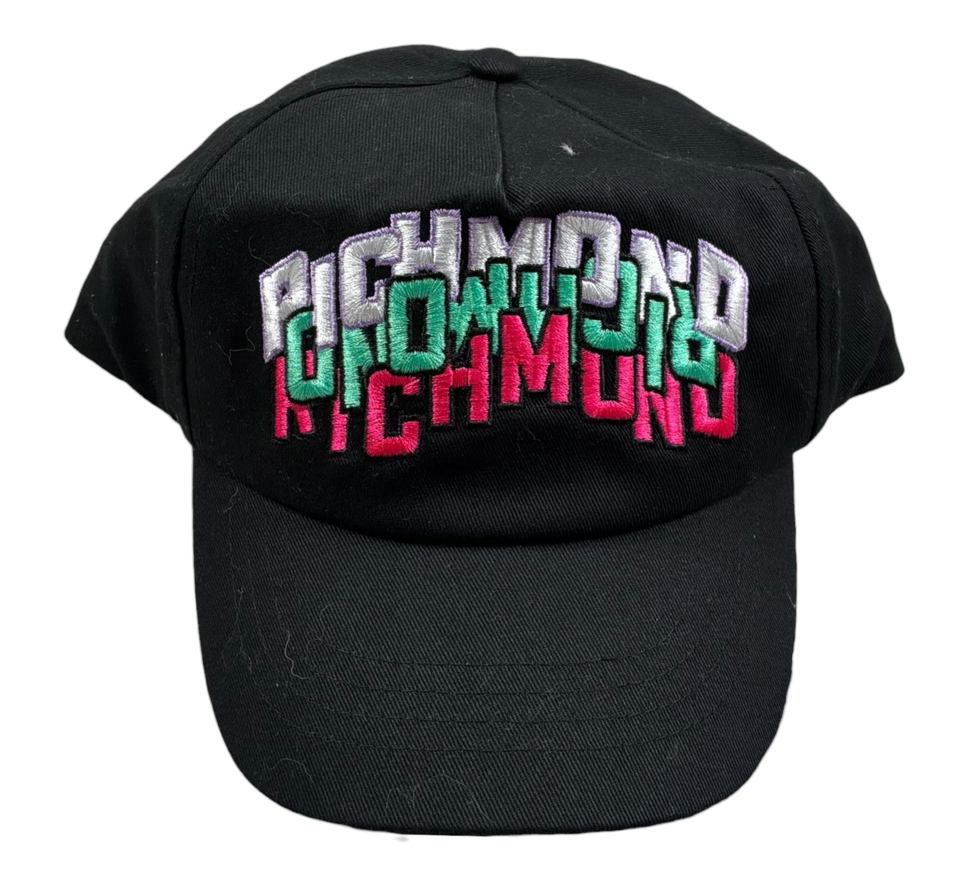 John Richmond Cappello con Visiera Tinta Unita con Logo per Bambina RGP26136BT NERO JOHN RICHMOND 