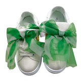 Miss Grant Sneaker Tinta Unita con Fiocco Beige/Verde per Bambina