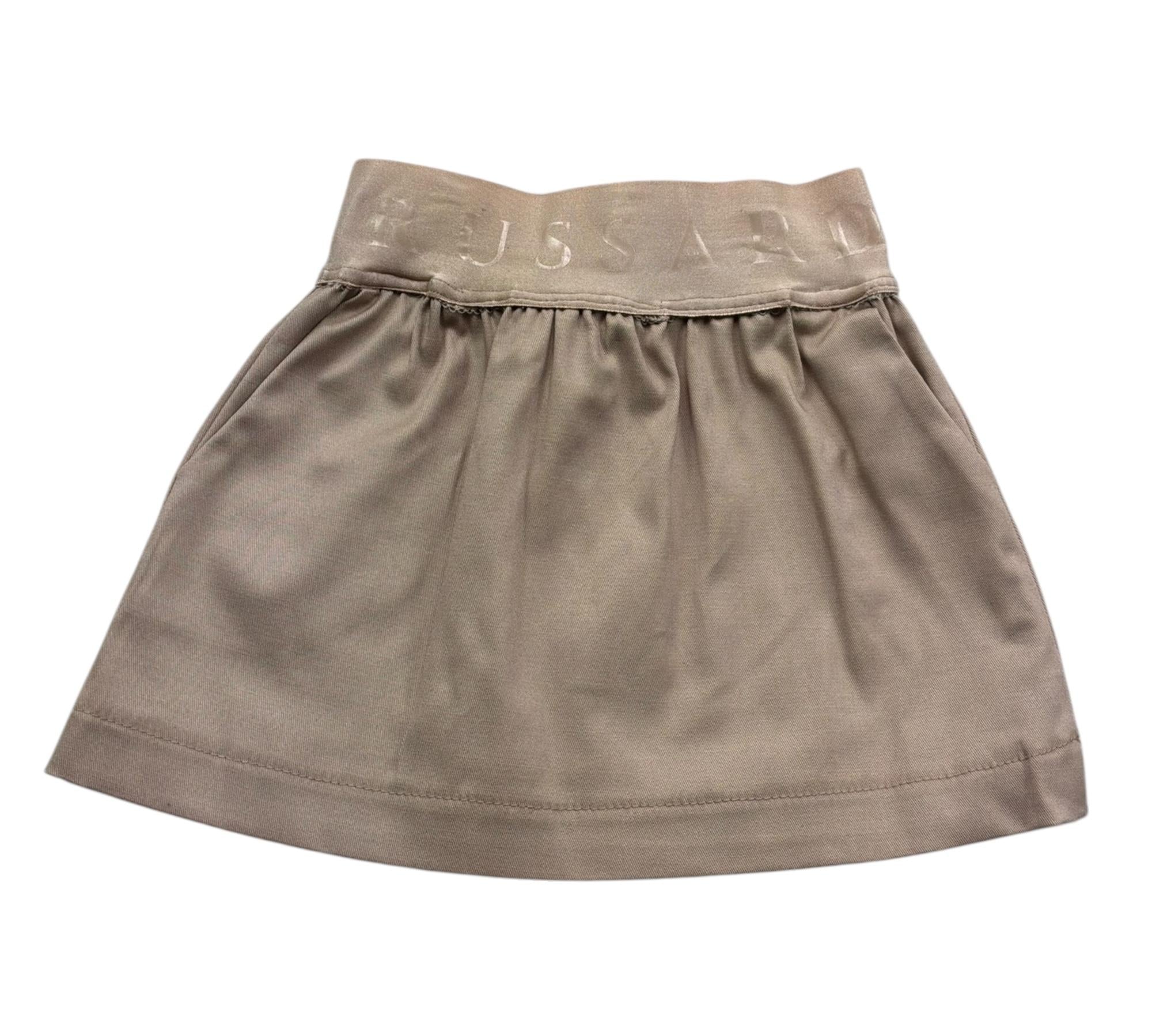 Trussardi Gonna Tinta Unita con Elastico In Vita per Neonata TIP26115G FANGO TRUSSARDI 