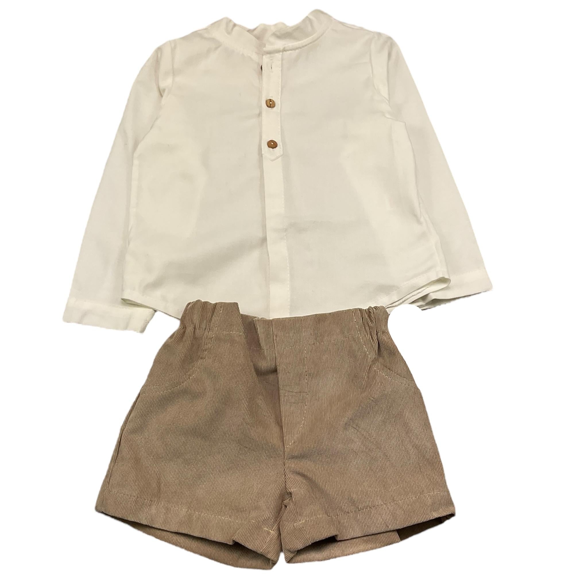 VALENTINA BEBES completo 3 pezzi maglia-camicia-bermuda Multicolor per Neonato MAR84 MULTICOLOR VALENTINA BEBES 