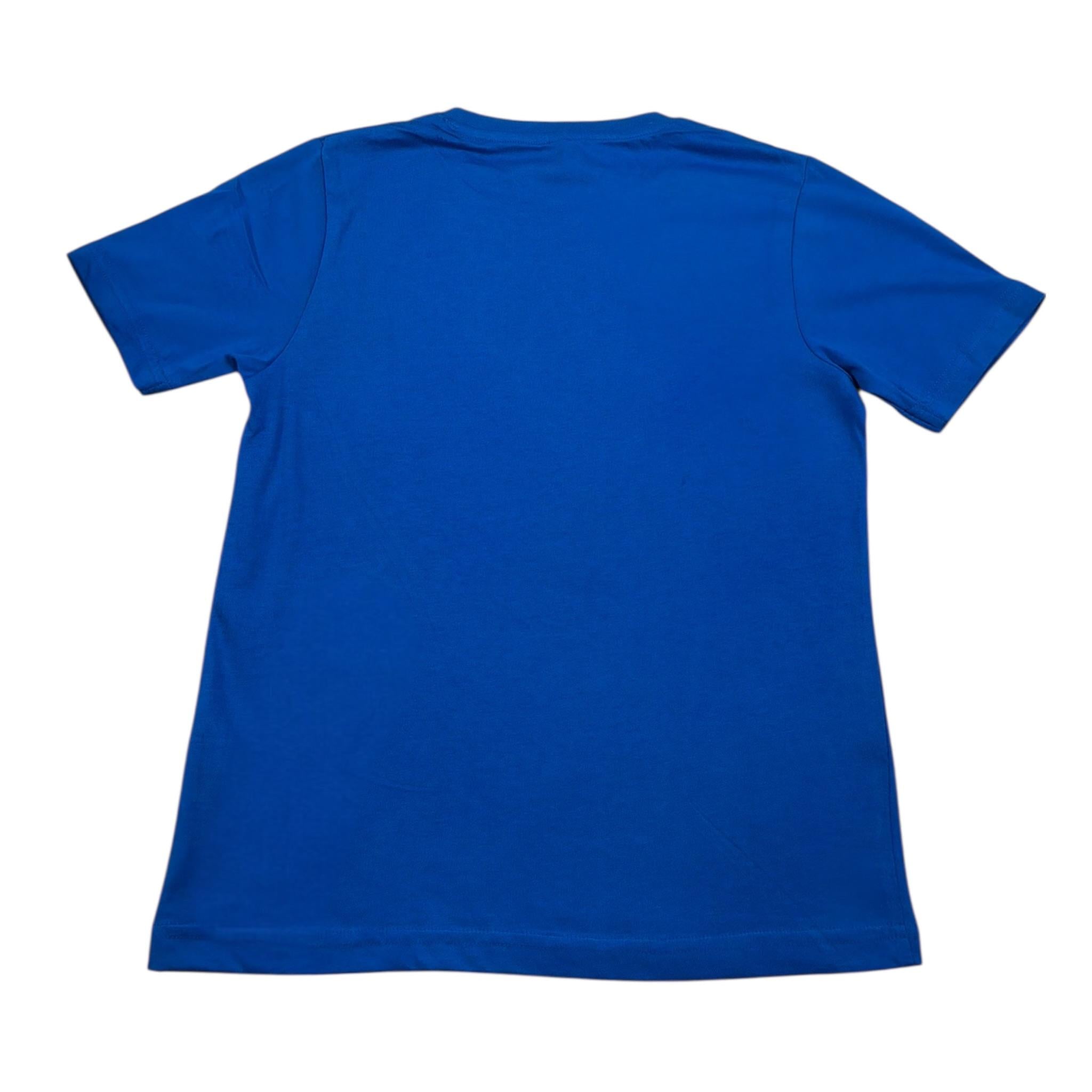 F**K T-Shirt tinta unita con Stampa Cobalto per Bambino WESIEIE COBALTO F**K 