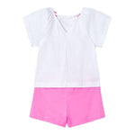 Mayoral Completo 2 Pezzi T-Shirt-Short  per Bambina 32133 BIANCO MAYORAL 