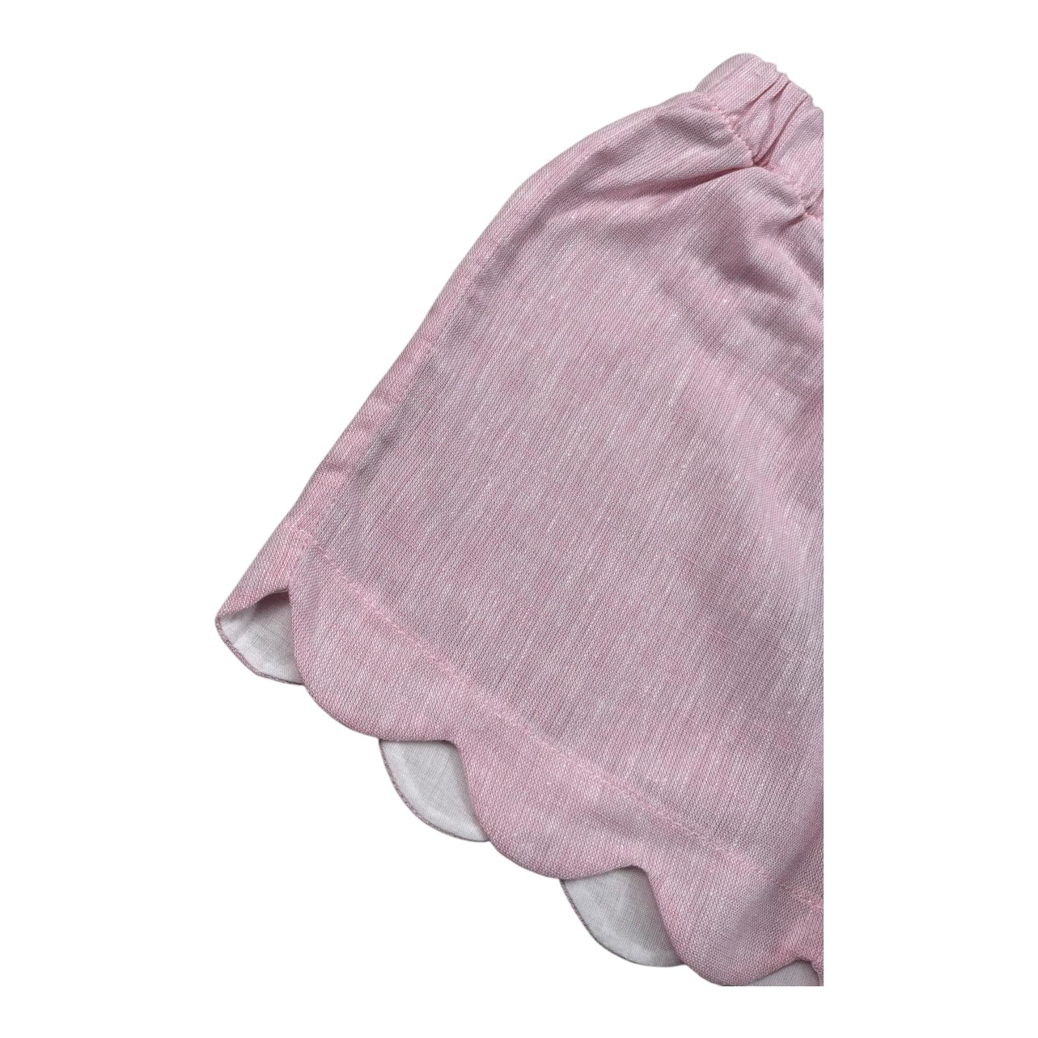 J.O. Milano Short Tinta Unita con Elastico In Vita per Neonata 574E4 ROSA J.O. MILANO 