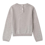 I DO maglia girocollo tinta unita cn ricamo orso Grigio per Neonata 4A554 GRIGIO I DO 