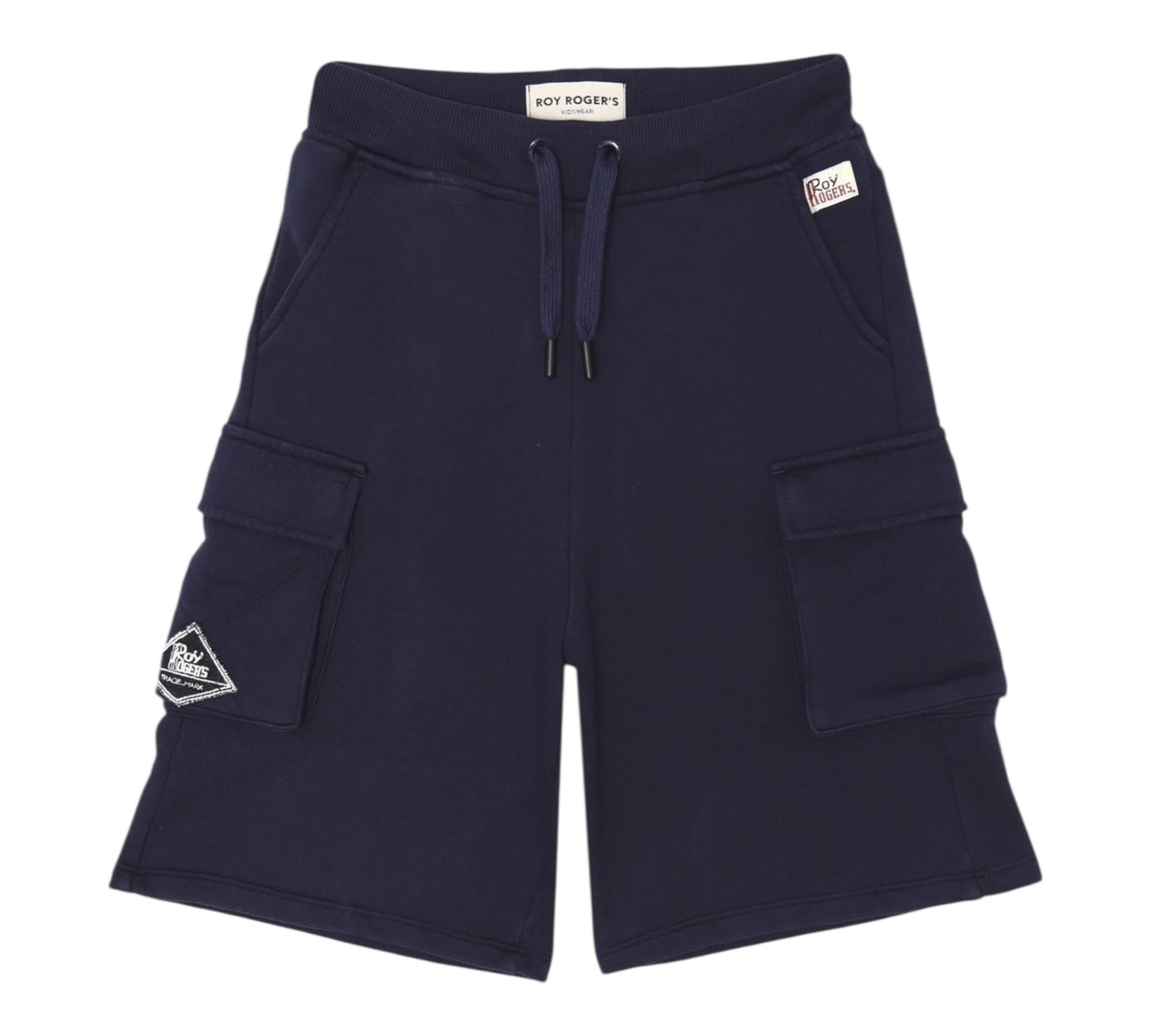 Roy Roger'S Bermuda In Felpa Tinta Unita per Bambino RB121 BLU ROY ROGER'S 