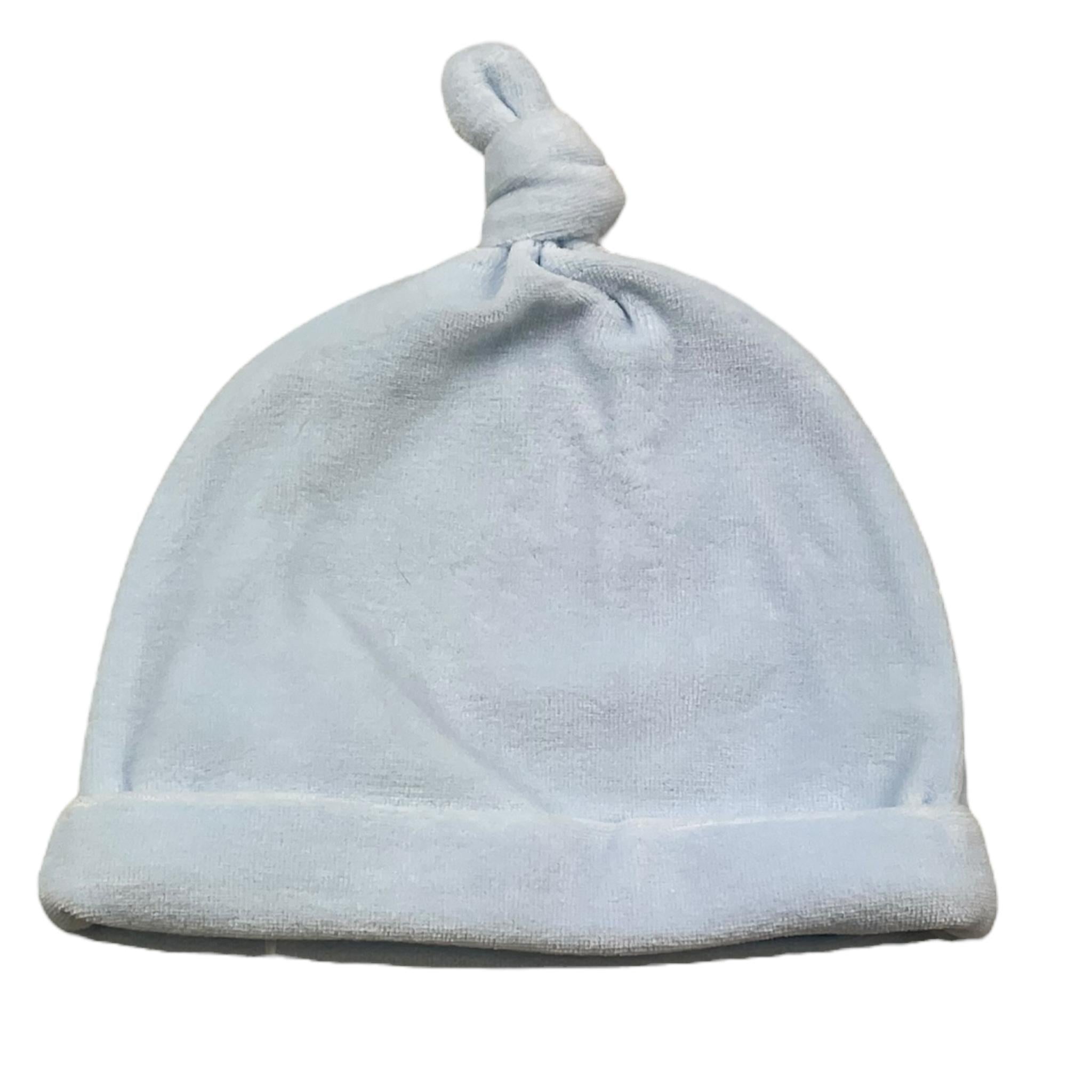 LE BEBE' cappello tinta unita in ciniglia Azzurro per Neonato LBB5060 AZZURRO LE BEBE' 