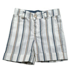 Ambaraba Bermuda Tinta Unita Fantasia A Righe per Neonato FM35158 BIANCO AMBARABA 