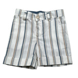 Ambaraba Bermuda Tinta Unita Fantasia A Righe per Neonato FM35158 BIANCO AMBARABA 