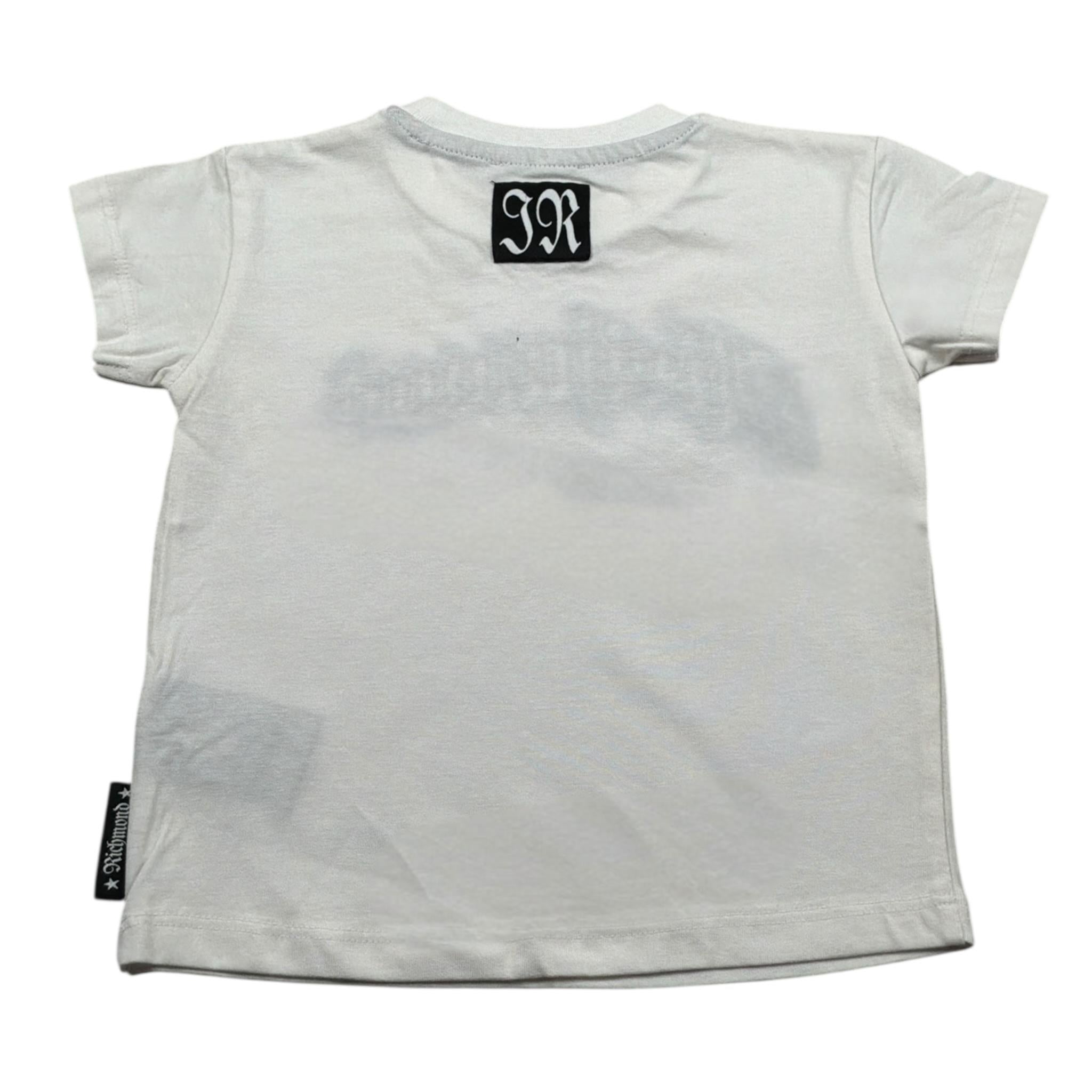 John Richmond T-Shirt Girocollo tinta unita con Stampe Bianco per Neonato RIP23074CF BIANCO JOHN RICHMOND 