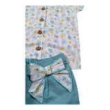 Calamaro Completo 2 Pezzi Camicia-Culotte per Bambina 11122 BIANCO CALAMARO 