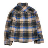 NEVER TOO camicia tricolore con fantasia manica lunga Beige per Bambino NT1418B BEIGE NEVER TOO 