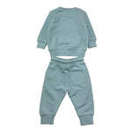 JOHN RICHMOND completo 2pz felpa-pantalone tinta unita con stampa Azzurro per Neonata RIA25087CF AZZURRO JOHN RICHMOND 
