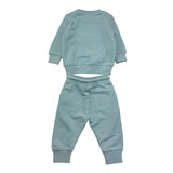 JOHN RICHMOND completo 2pz felpa-pantalone tinta unita con stampa Azzurro per Neonata RIA25087CF AZZURRO JOHN RICHMOND 