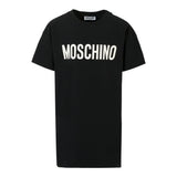 Moschino Abito Tinta Unita con Stampa per Bambina HDV0GN NERO MOSCHINO 