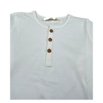 Zhoe & Tobiah Shirt Tinta Unita con Bottoni per Bambino BSE11MJ PANNA ZHOE & TOBIAH 