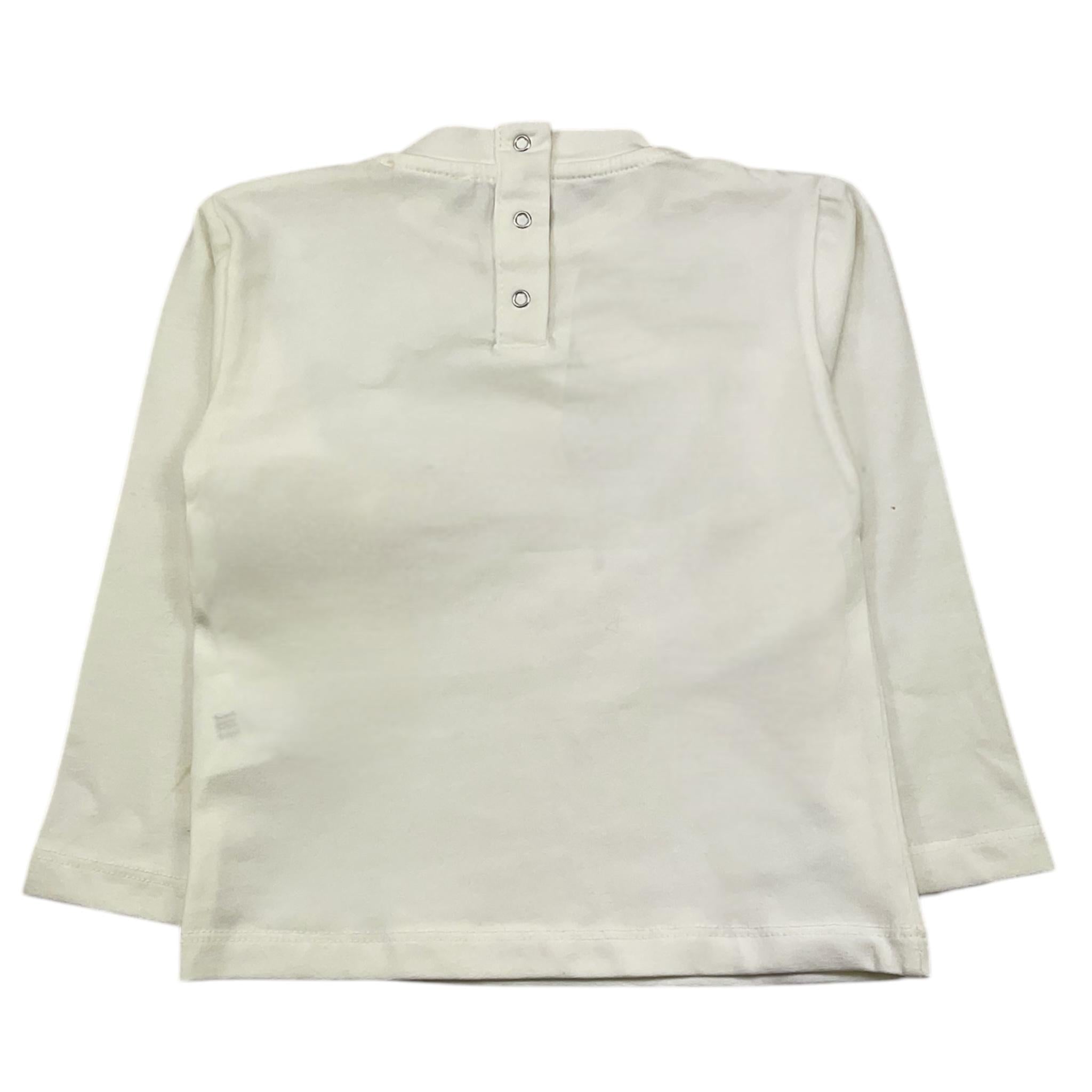 M+E' shirt girocollo tinta unita con stampa in contrasto Panna per Neonata UE1152 PANNA M+E' 