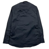 Shako' Camicia Manica Lunga Tinta Unita Microfantasia Nero Per Neonato