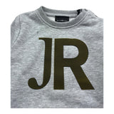 John Richmond Felpa Chiusa Girocollo Tinta Unita con Stampa per Neonato RIP26078FE GRIGIO JOHN RICHMOND 