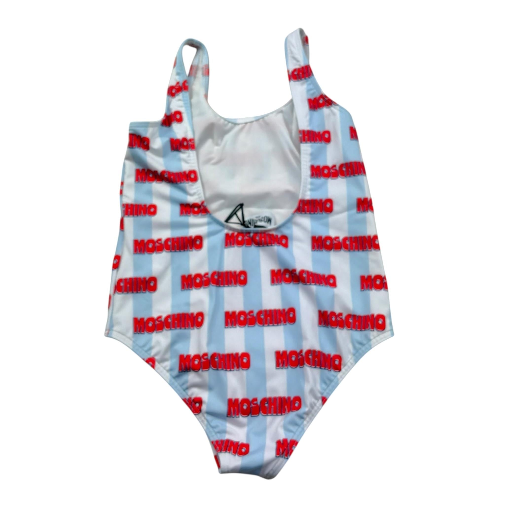 Moschino Costume Intero Tinta Unita con Fantasia per Bambina H1L00B BIANCO MOSCHINO 