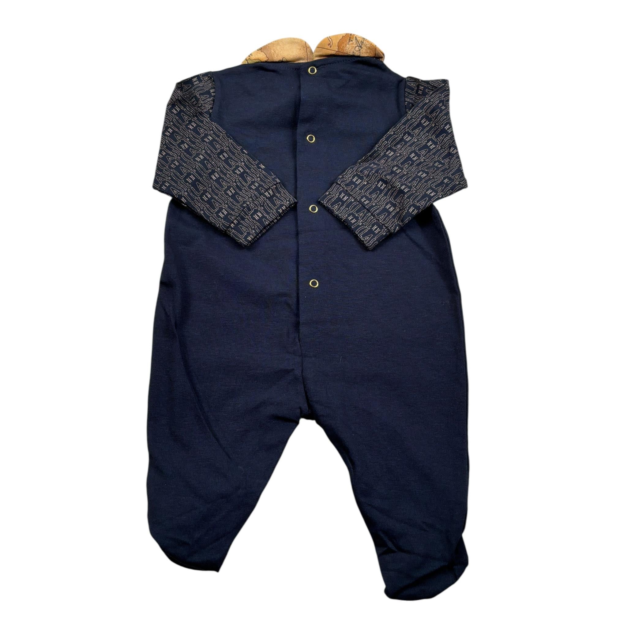 Alviero Martini Tutina Manica Lunga tinta unita Blu per Neonata 295R1623 BLU ALVIERO MARTINI 