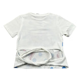 Miss Grant T-Shirt Girocollo Tinta Unita con Stampa per Bambina MG237J BIANCO MISS GRANT 