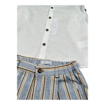 Barcellino Completo 2 Pezzi Camicia-Bermuda per Bambino 120110NJX BIANCO BARCELLINO 