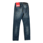 Diesel Jeans Tinta Unita con Elastico In Vita per Bambino 00J3A8 BLU DIESEL 
