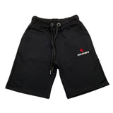 Zu+Elements Bermuda In Felpa Tinta Unita Nero Per Bambino