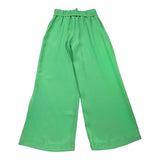 Liu Jo Pantalone Modello Palazzo Tinta Unita Verde Per Bambina