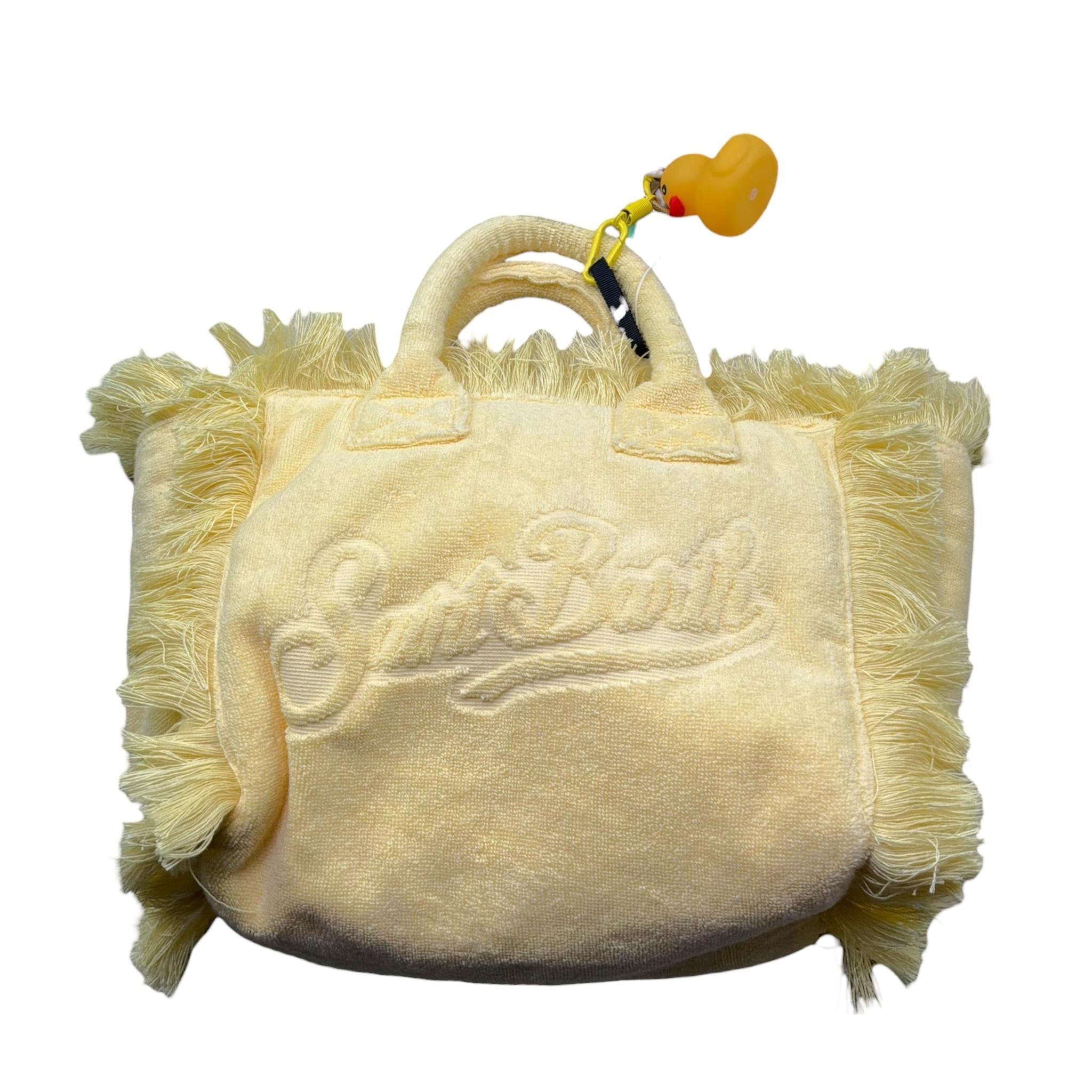 Saint Barth Borsa Tinta Unita con Stampa per Bambina 00409L GIALLO SAINT BARTH 