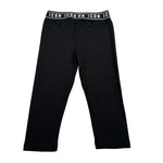 Icon Leggins Tiinta Unita con Logo Nero per Bambina IJG066 NERO ICON 