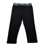 Icon Leggins Tiinta Unita con Logo Nero per Bambina IJG066 NERO ICON 