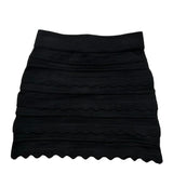 Elisabetta Franchi Gonna Tinta Unita con Ricami per Bambina EFCM015 NERO ELISABETTA FRANCHI 