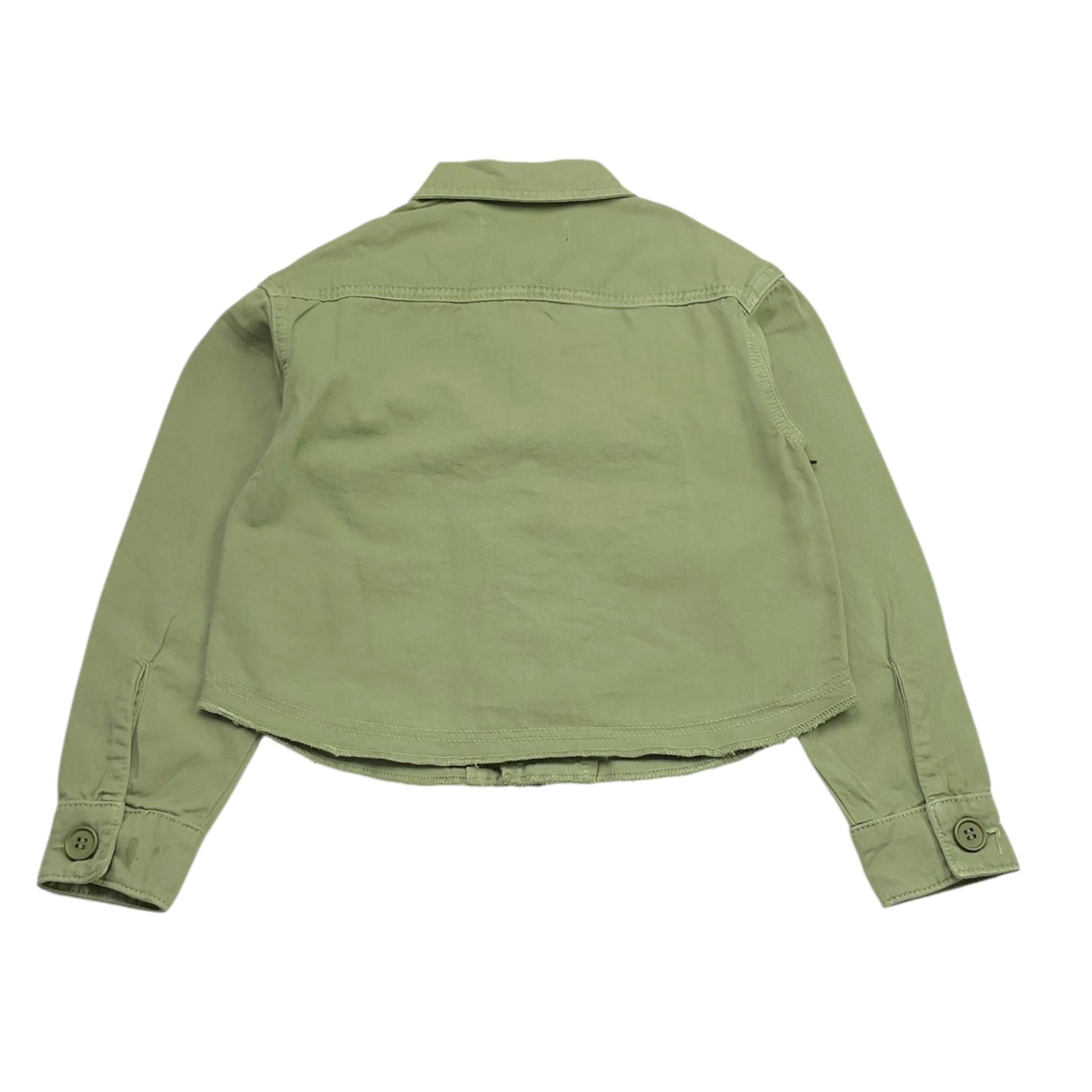 Replay Camicia Tinta Unita con Stampa per Bambina SG8301 VERDE REPLAY 