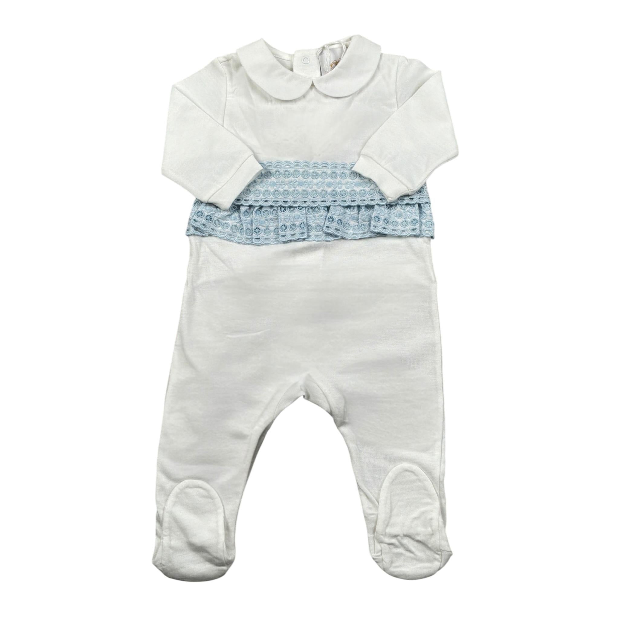 Dolcimonelli Tutita tinta unita con Ricami Bianco per Neonata 436508008 BIANCO DOLCIMONELLI 