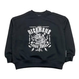 JOHN RICHMOND felpa chiusa girocollo tinta unita con stampa in contrasto Nero per Bambino RGA25035FE NERO JOHN RICHMOND 