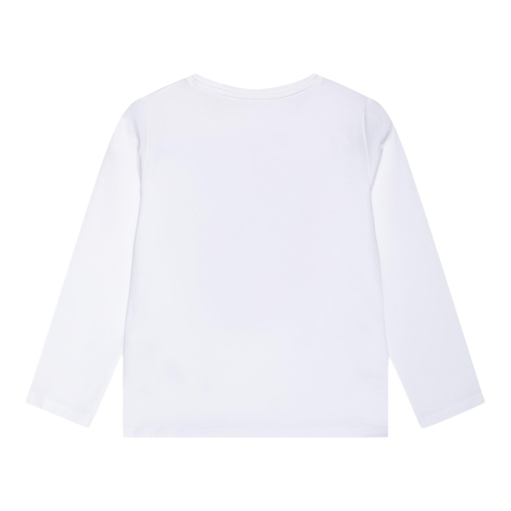 GUESS shirt girocollo tinta unita con stampa Bianco per Neonata A4YI0K6YW4 BIANCO GUESS 