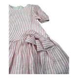 M+E' Abito Mezza Manica Fantasia A Righe per Bambina UE1820 BIANCO/ROSA M+E' 