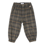 IL GUFO pantalone tinta unita con fantasia a righe Verde per Neonato A24PL389C3157 VERDE IL GUFO 