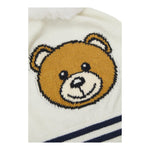 MOSCHINO cappello tinta unita con stampa e pon pon Bianco per Neonato MUX04WX BIANCO MOSCHINO 