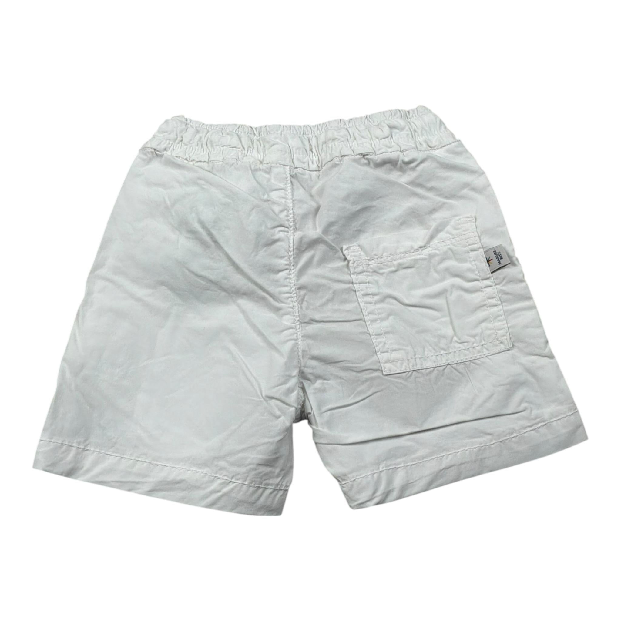 Manuel Ritz Bermuda Tinta Unita con Elastico In Vita per Neonato MR2257 BIANCO MANUEL RITZ 