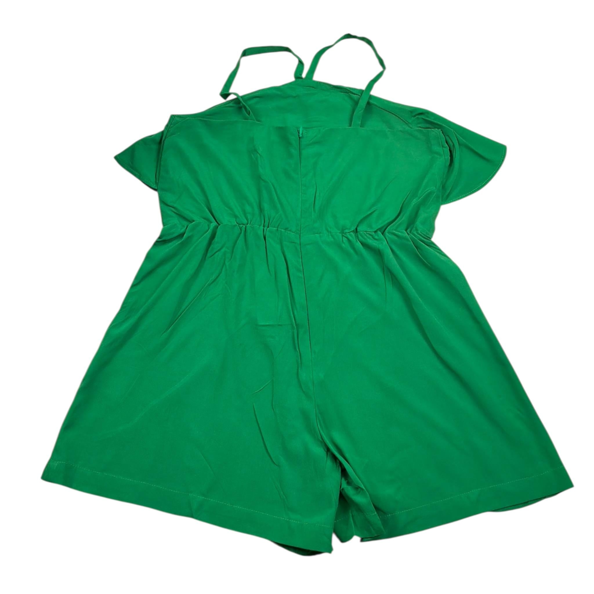 Gaelle Tuta Intera tinta unita con Rouches Verde per Bambina 2746TJ00477 VERDE GAELLE 