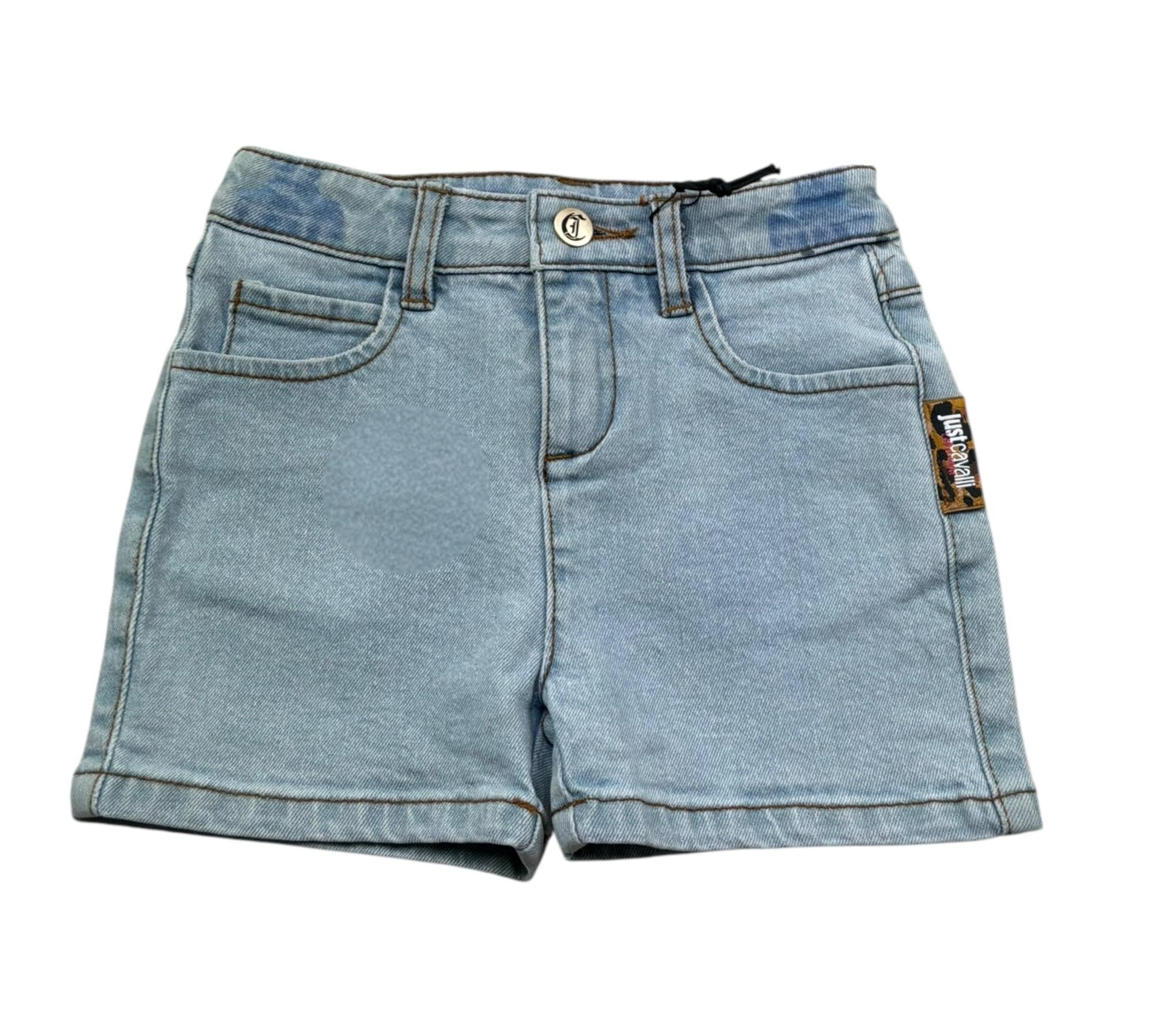Trussardi Short Tinta Unita In Denim per Neonata JIP26073SH AZZURRO TRUSSARDI 