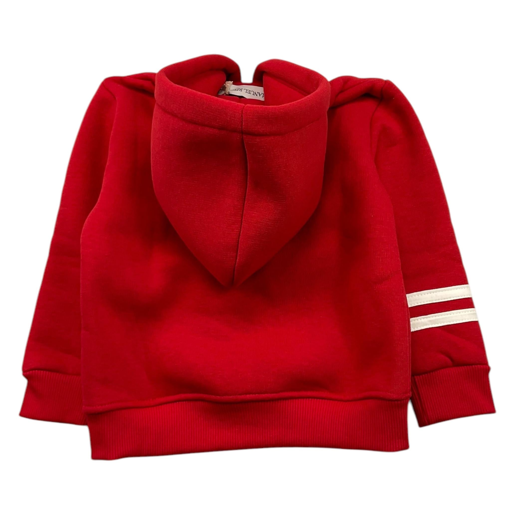 MANUEL RITZ felpa con zip e cappuccio tinta unita Rosso per Neonato MR2819N ROSSO MANUEL RITZ 